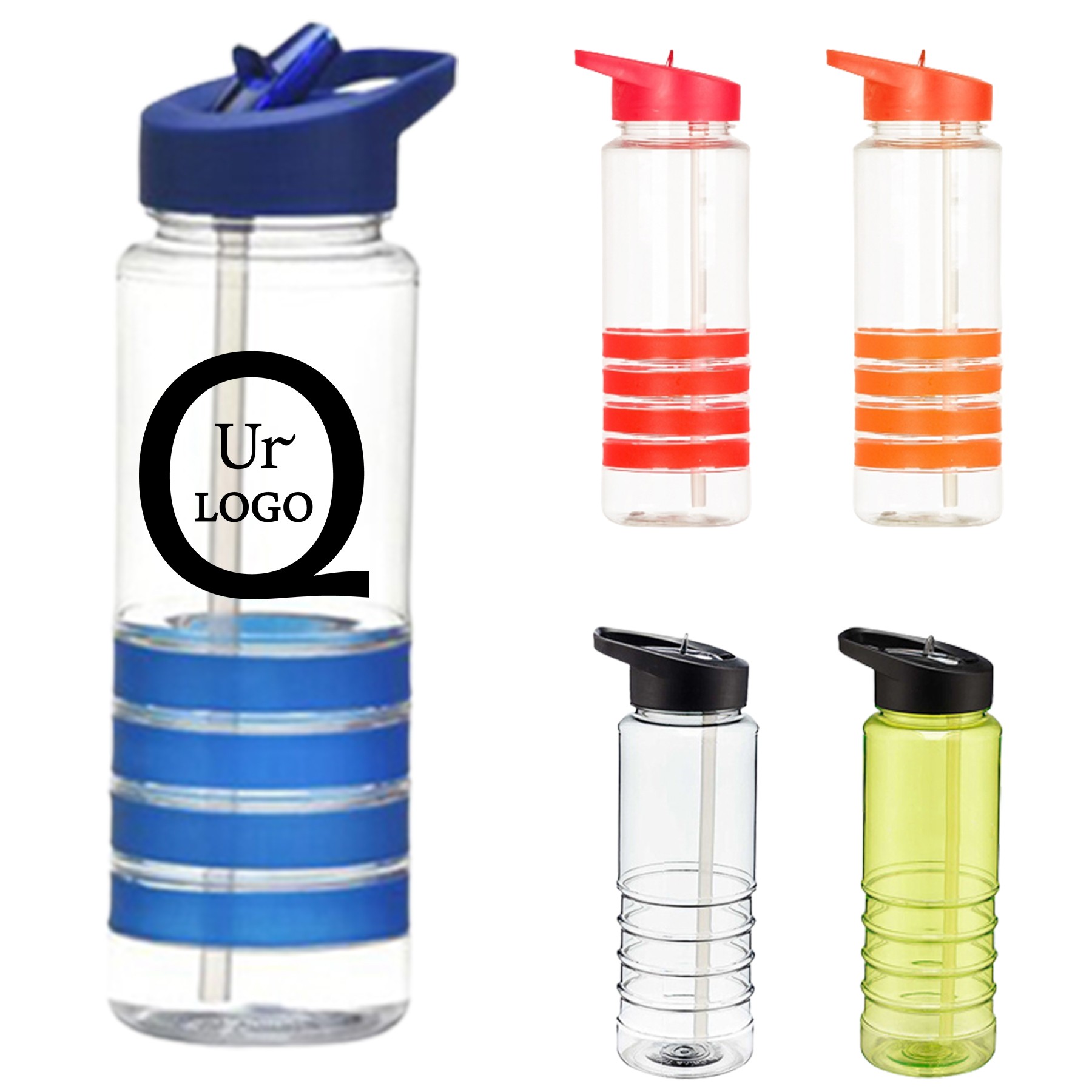 25.36 Oz Plastic Cup W/ Straw