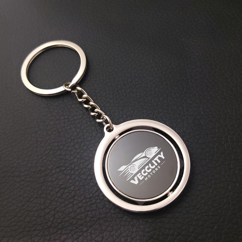Twist Round Logo Keychain 3