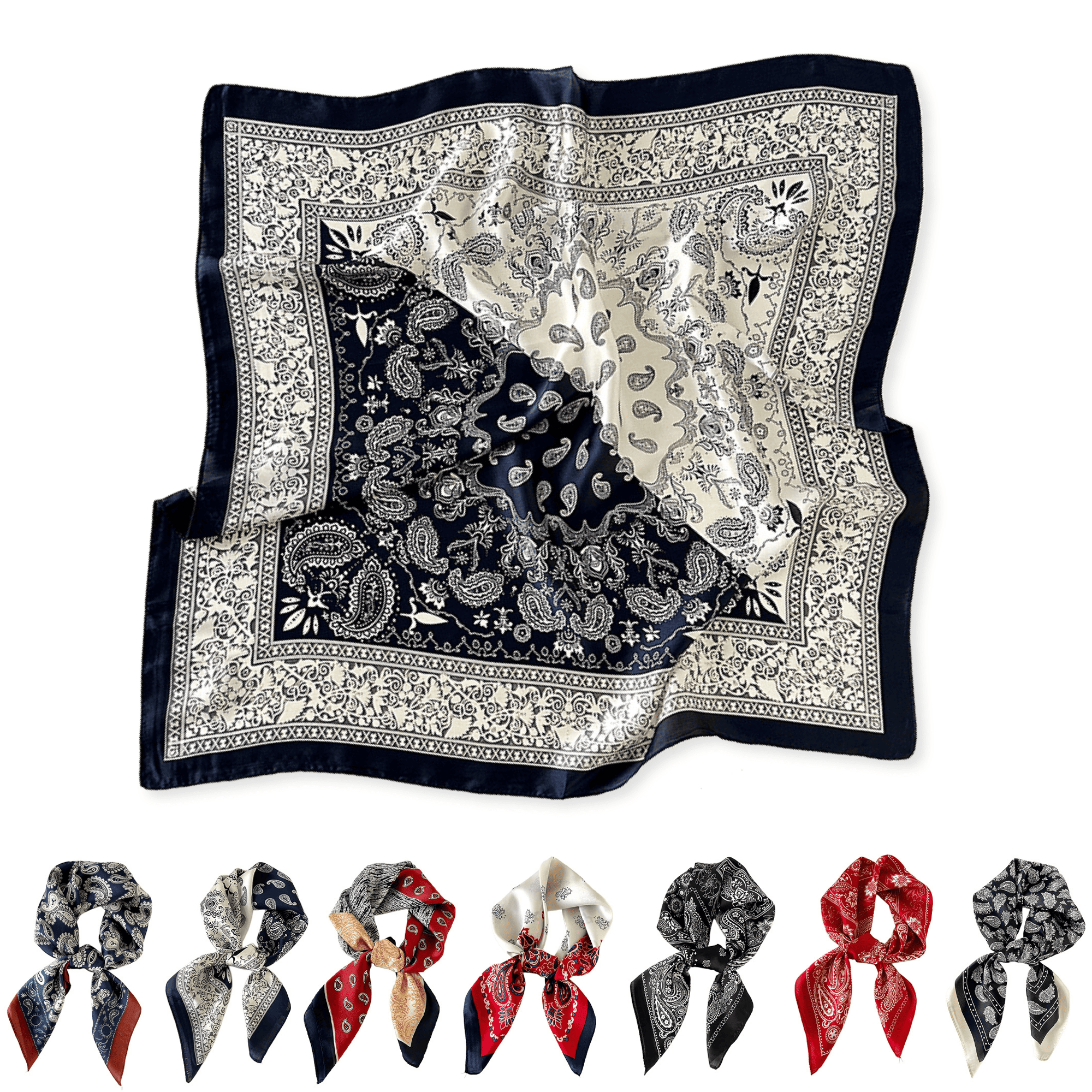 Elegant Silk Neck Scarf 4