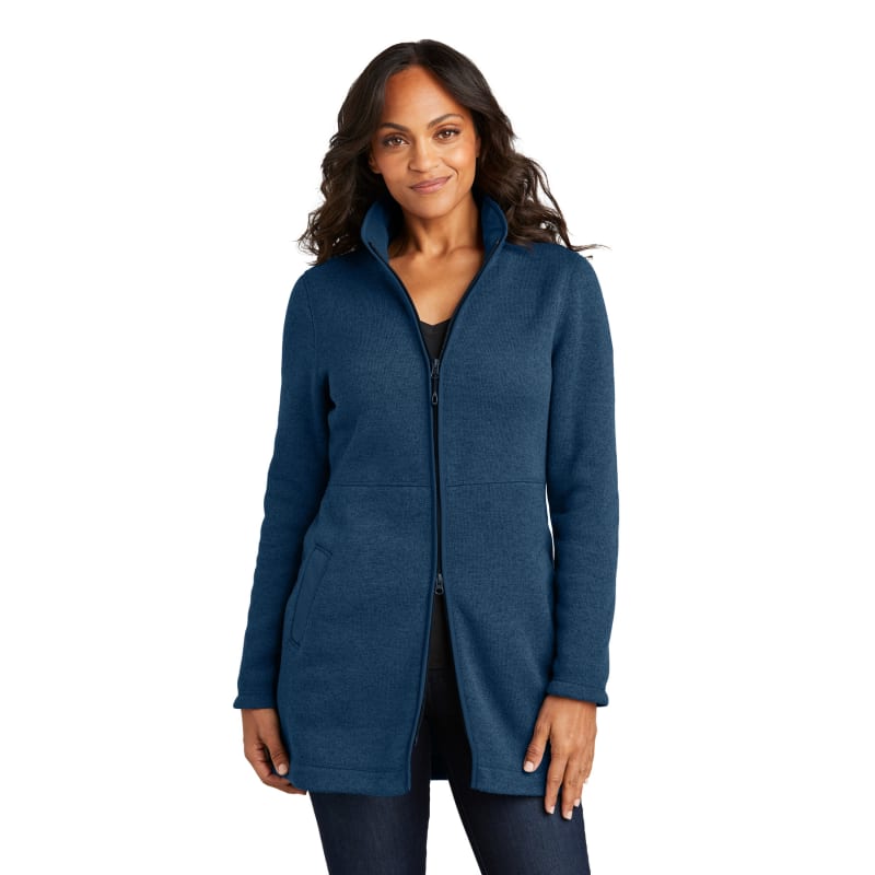 Port Authority Women's Arc Sweater Fleece Long Jacket 3