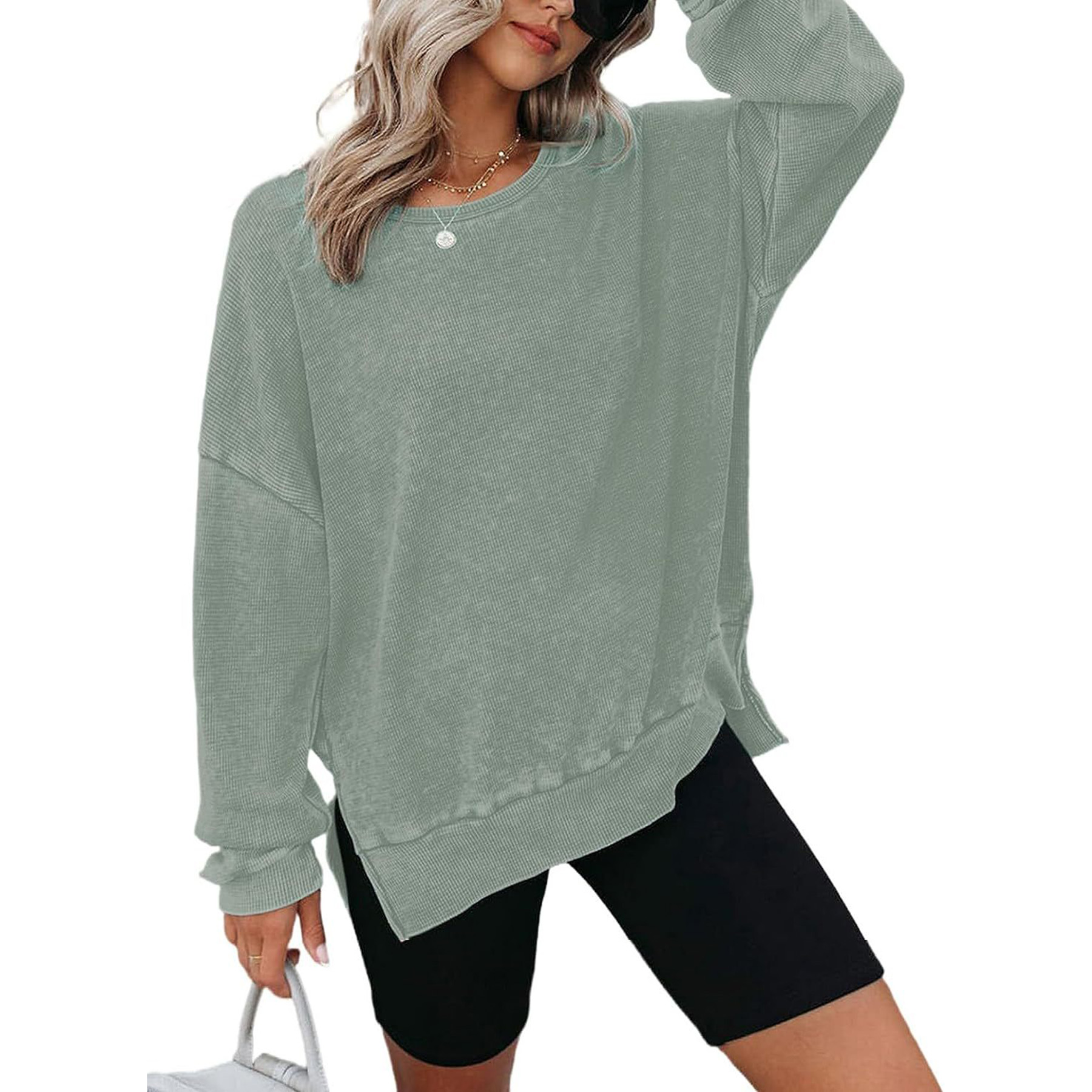 Womens Long Sleeve Tops Oversized Sweatshirts 5