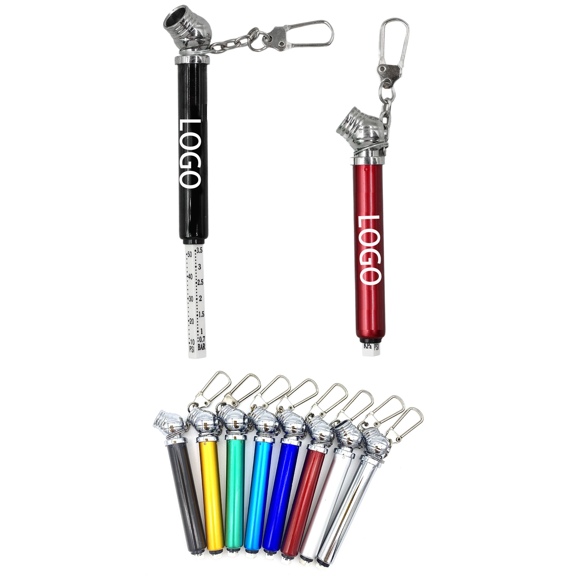 Mini Tire Pressure Gauge Keychain 2