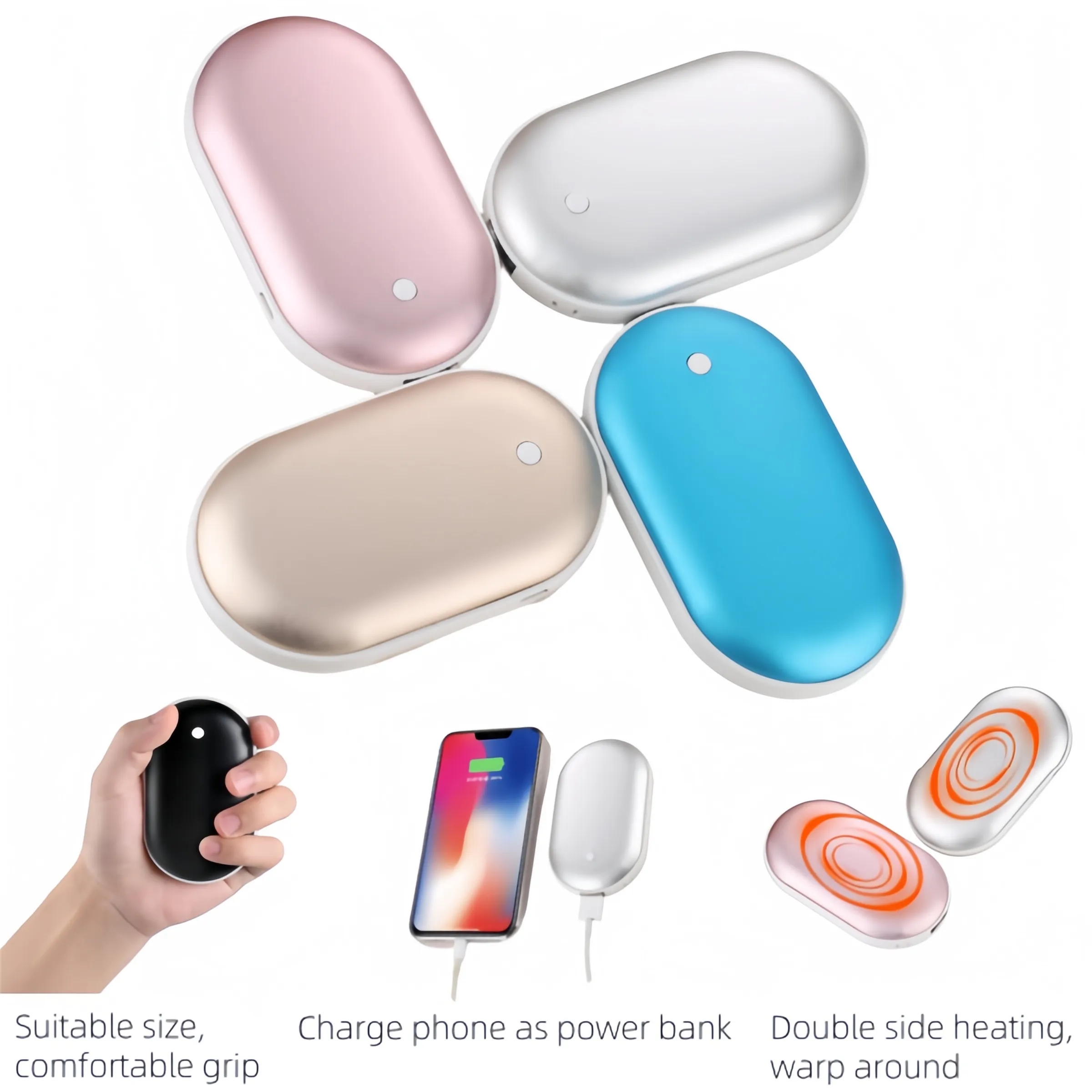 Rechargeable Hand Warmer Power Bank 3
