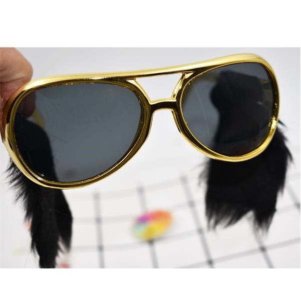 Sunglass with Elvis sideburns 3