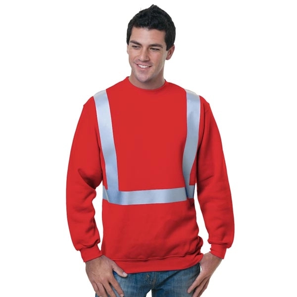 Hi-Vis Crewneck Sweatshirt, custom hoodie or sweatshirt with logo imprint 5