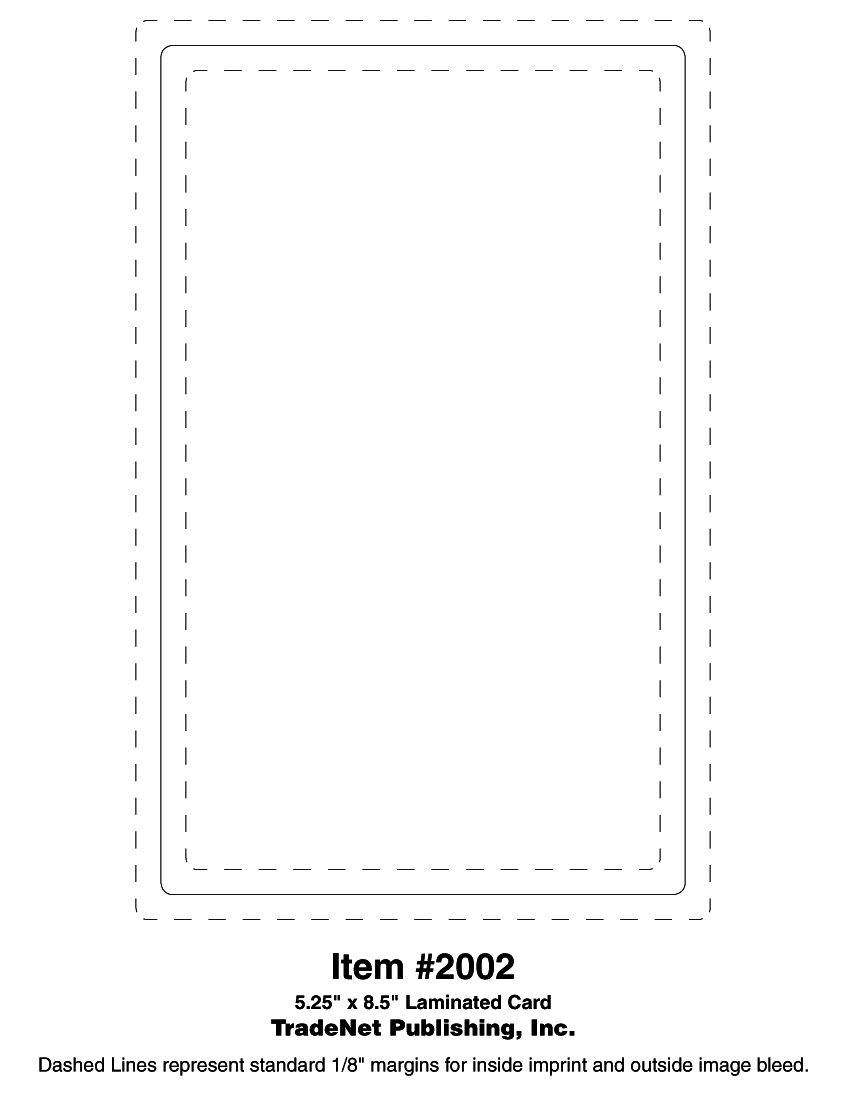 Menu Laminated - 5.25x8.5 - 14 pt. 2