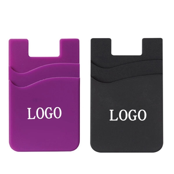 Dual Pocket Silicone Phone Wallet 1