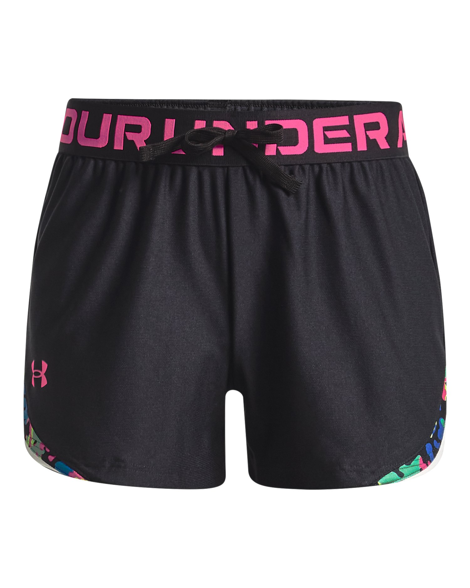UA Play Up Tri-Color Girls' Shorts 11