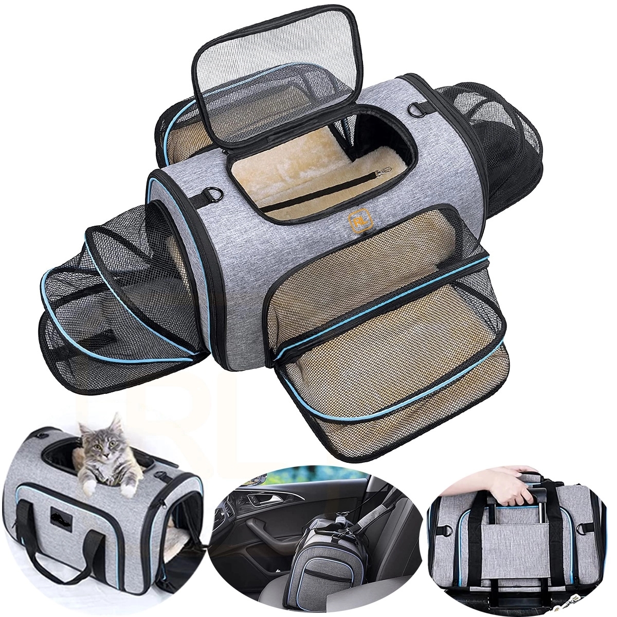 4 Sides Expandable Pet Carrier 2