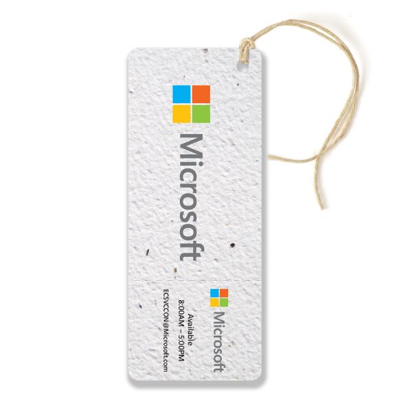 Seed Paper tag with Perforation