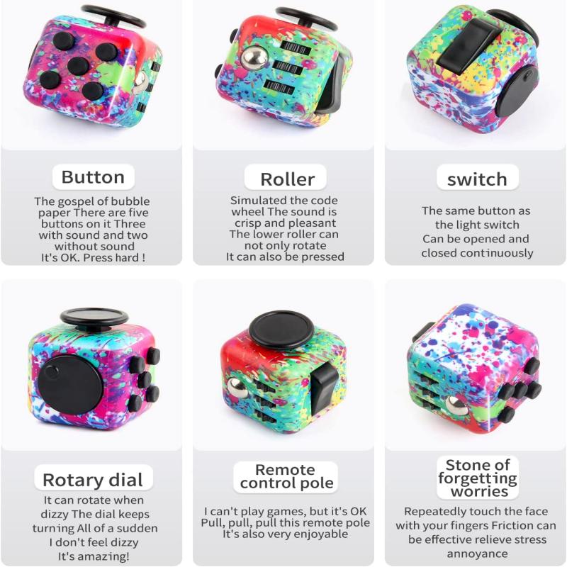 Personalized Cube Dice Fidget Stress Reliever Toy 3