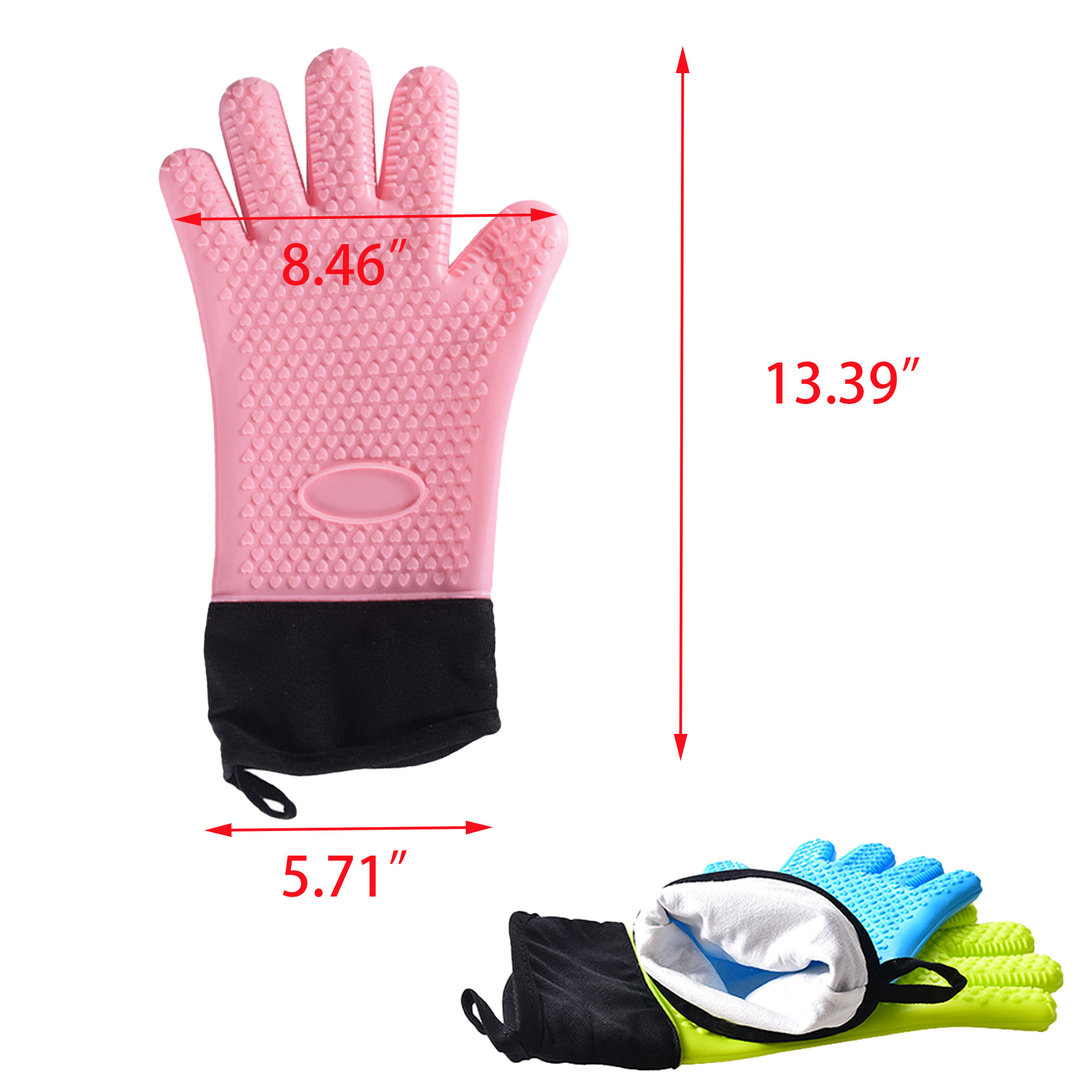 Extra Long Kitchen Waterproof Heat Resistant Glove 2