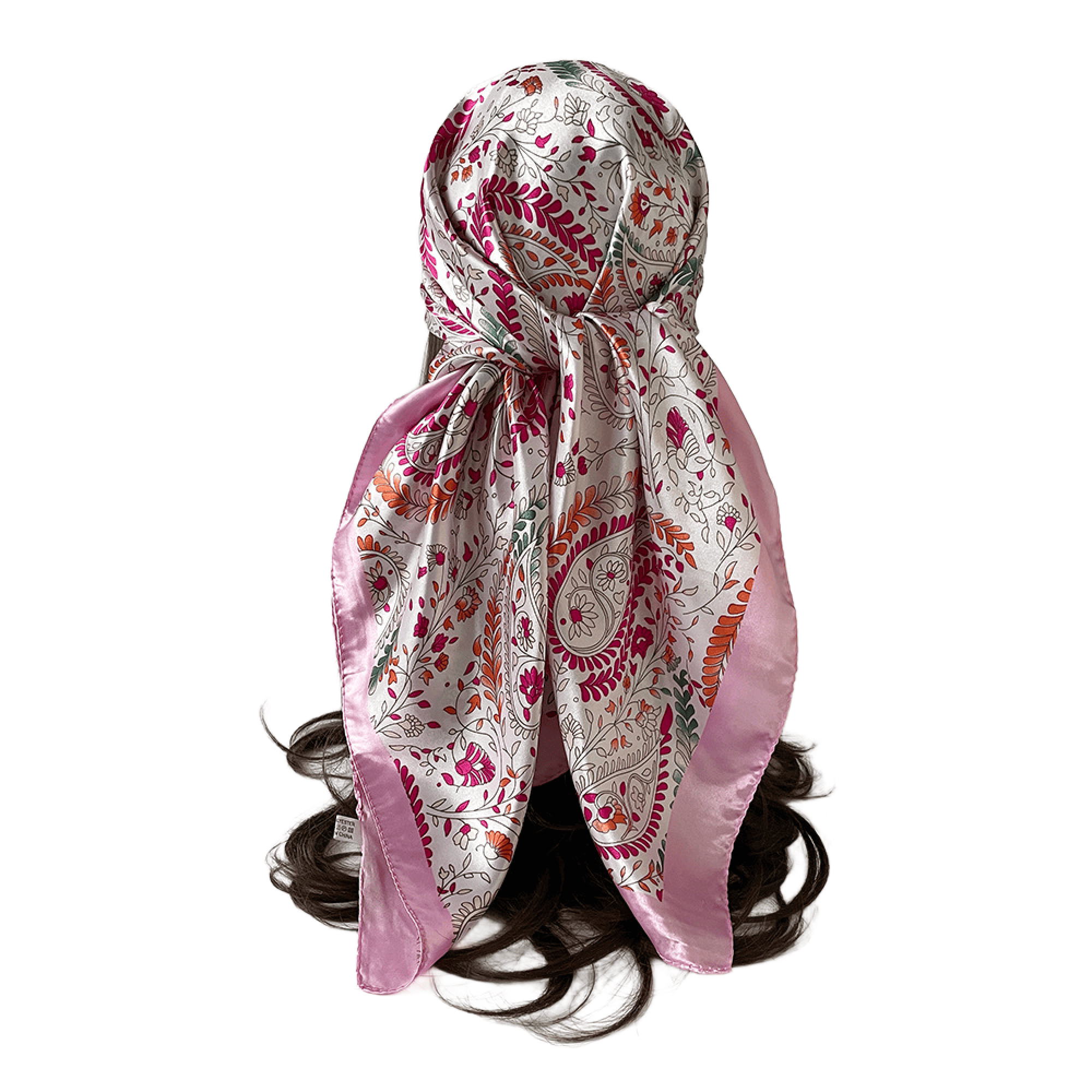 35'' Square Imitation Silk Custom Scarf 4