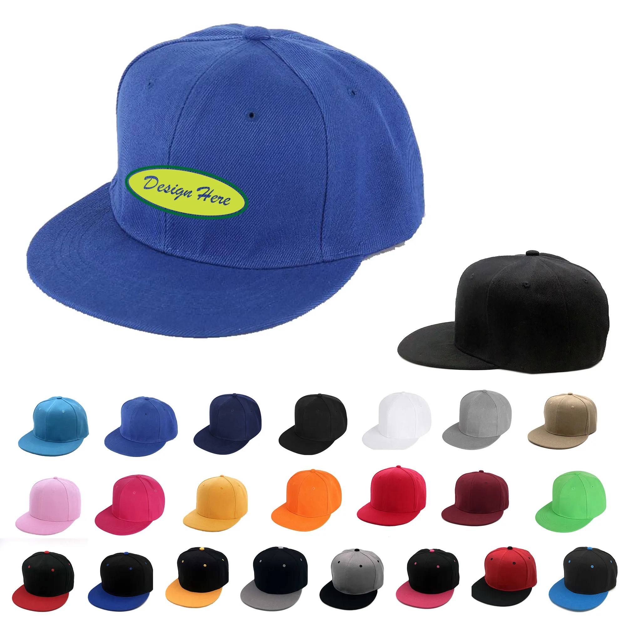 Blank Classic Snapback Hat Hip Hop Cap 7