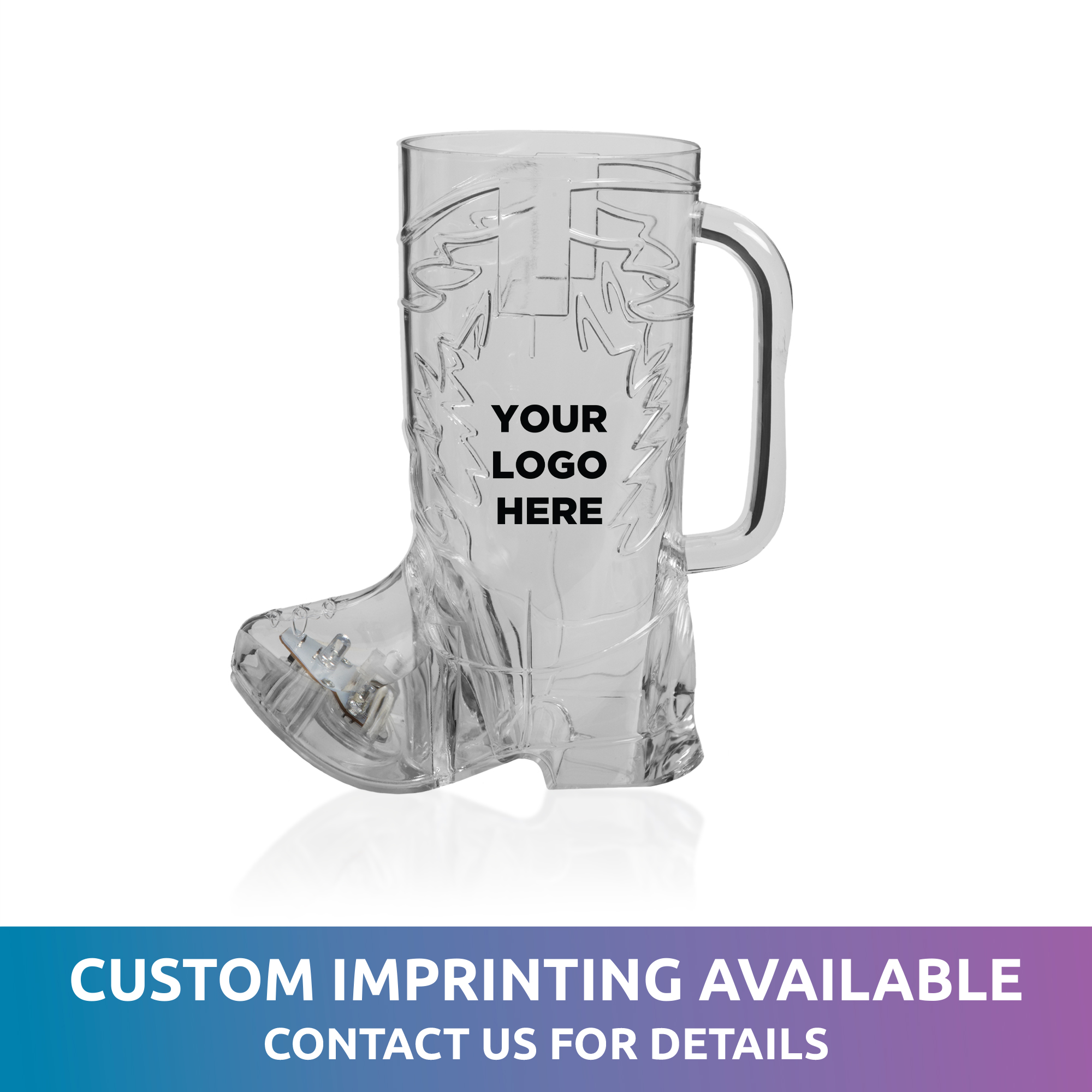 Cowboy Boot Shape Light Up Cup 3