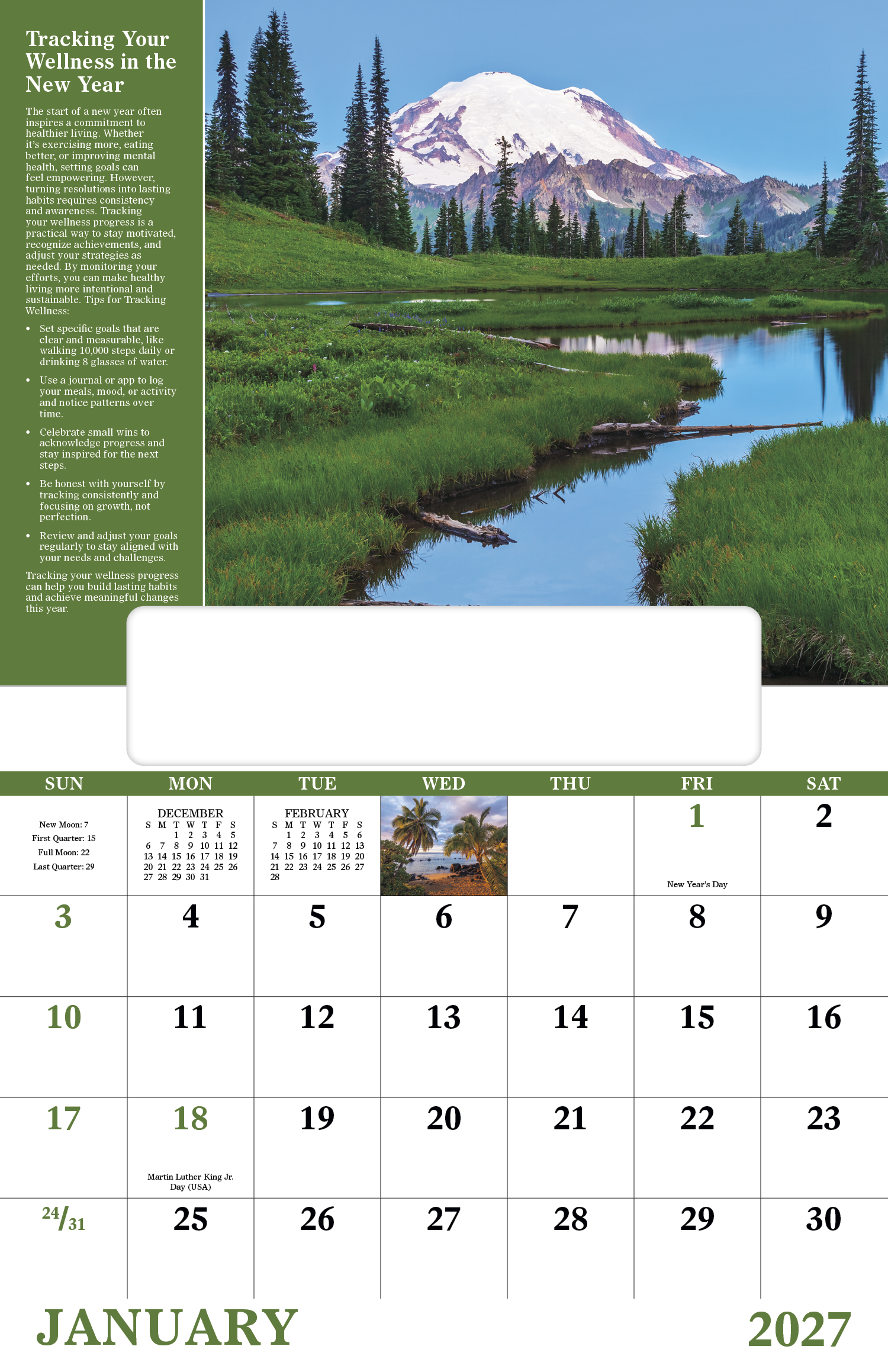 Good Value™ Healthy Living - Window Calendar 61