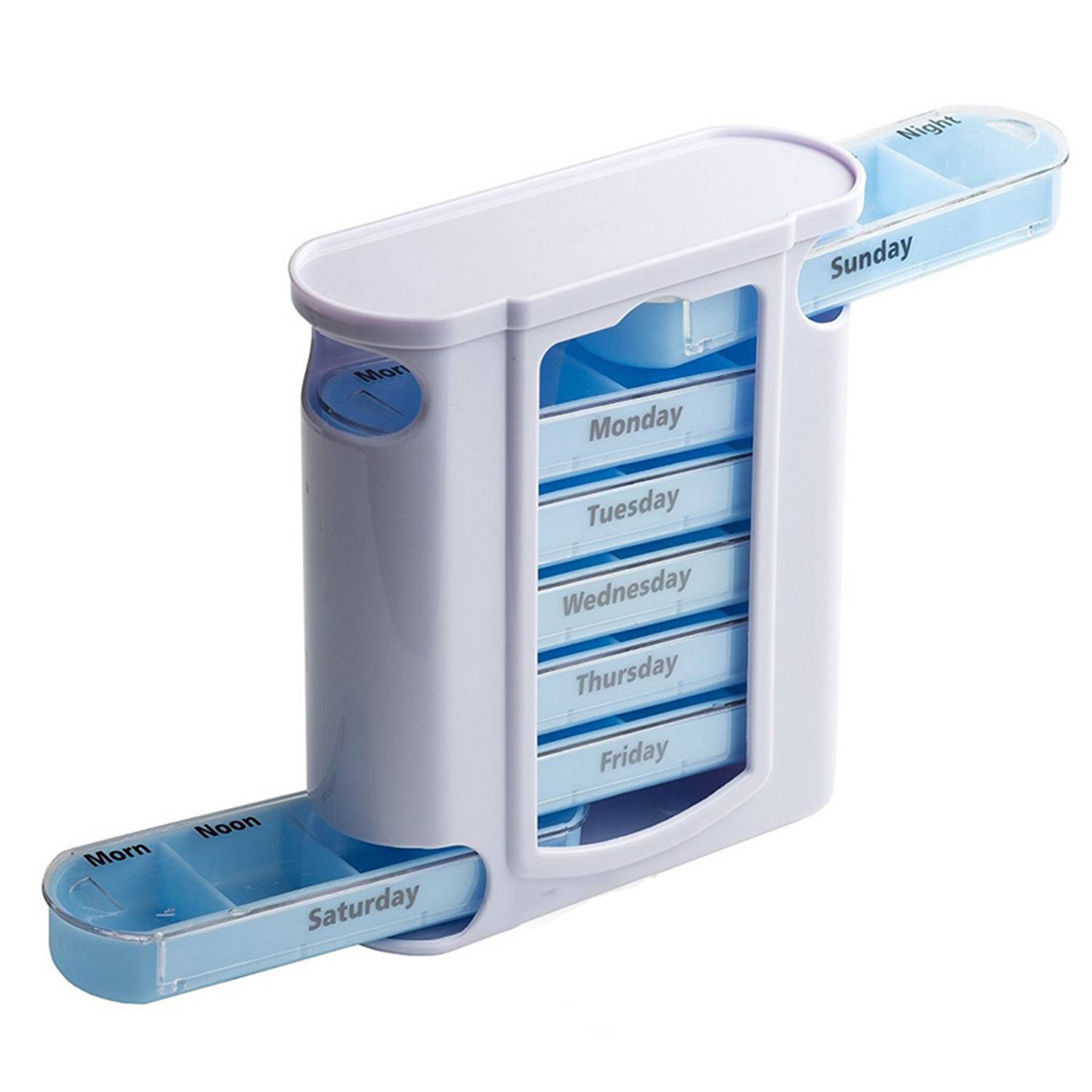 Plastic Pill Case Portable Drawer Moisture Resistant 5