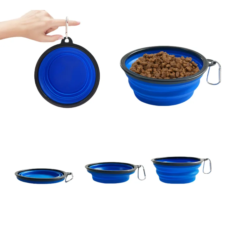 Collapsible Pet Bowl With Carabiner 2