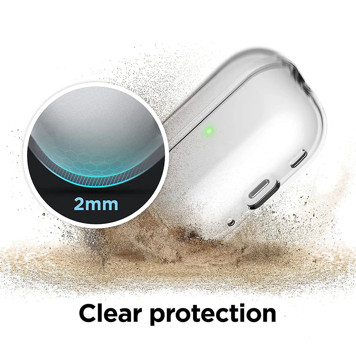 Transparent Soft Protective Case Cover with Incase Lanyard 3