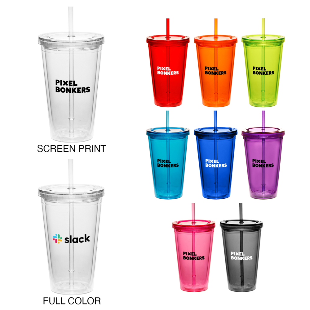 16oz Cup w/Straw 13