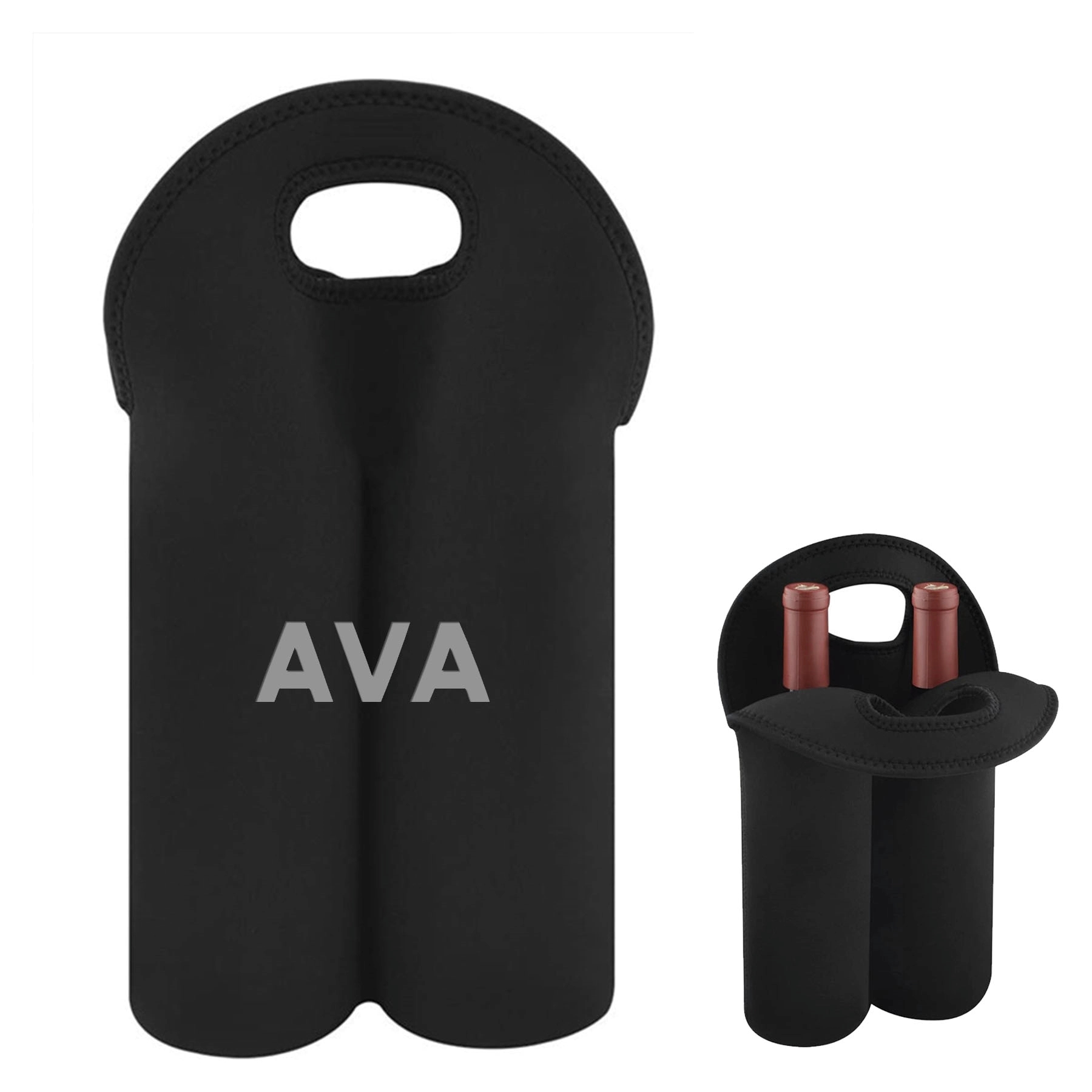 Two-Pack Wine Thermos Bottle Cover Black 5