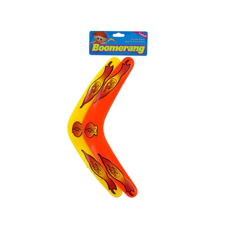 Toy Boomerangs - Assorted Colors 2 Pack 11.5" 2
