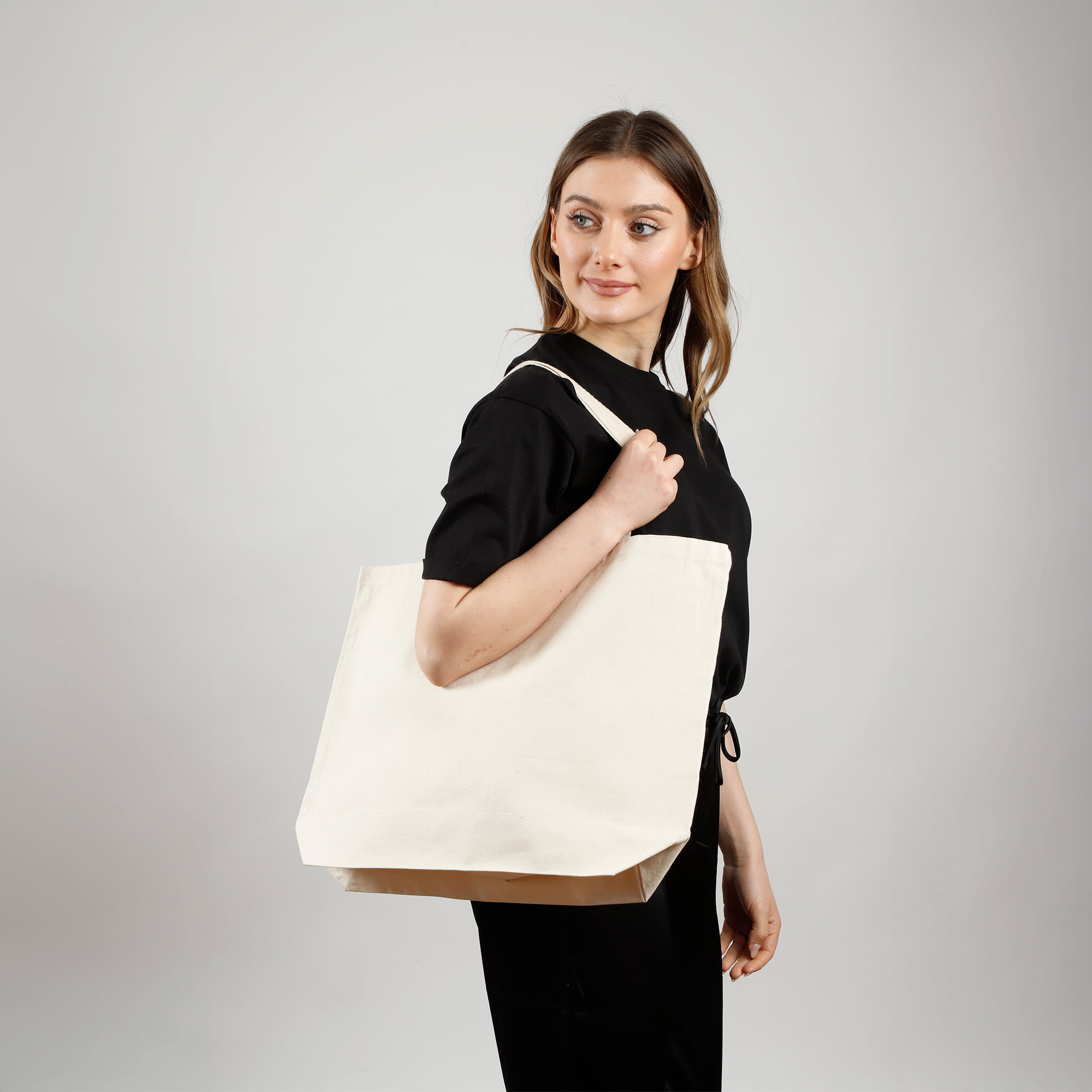Merch Canvas Tote Bag, custom tote bag with logo imprint 14