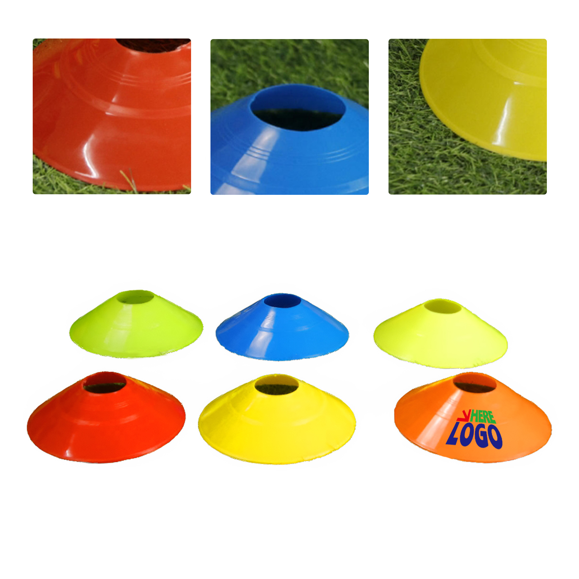 MOQ50 Custom Agility Training Cones for Soccer and Basketball 1