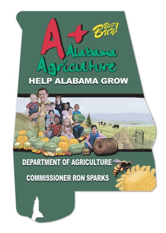 Alabama State Shape Magnet - Full Color 1