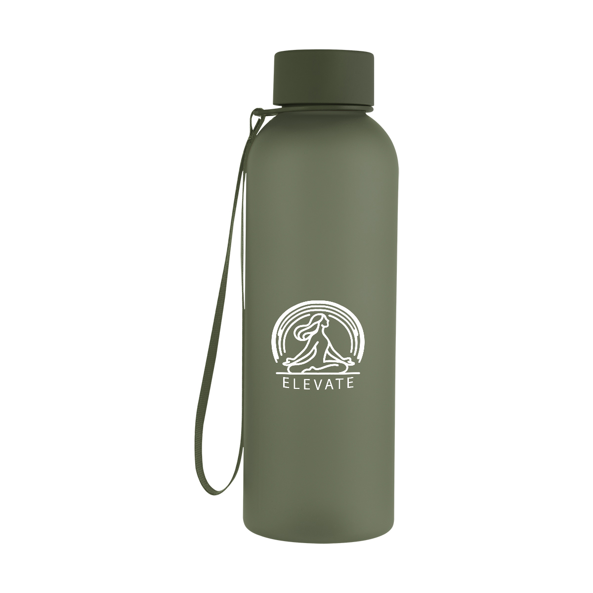 20 Oz. Morgan rPET Rubberized Bottle With Carry Strap 7