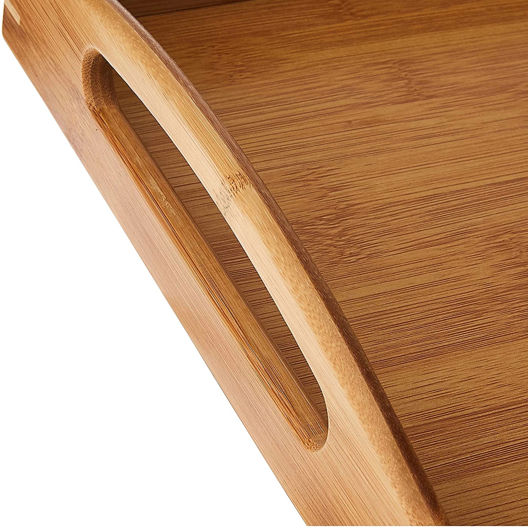 Rectangle Bamboo Tray With Handles 3