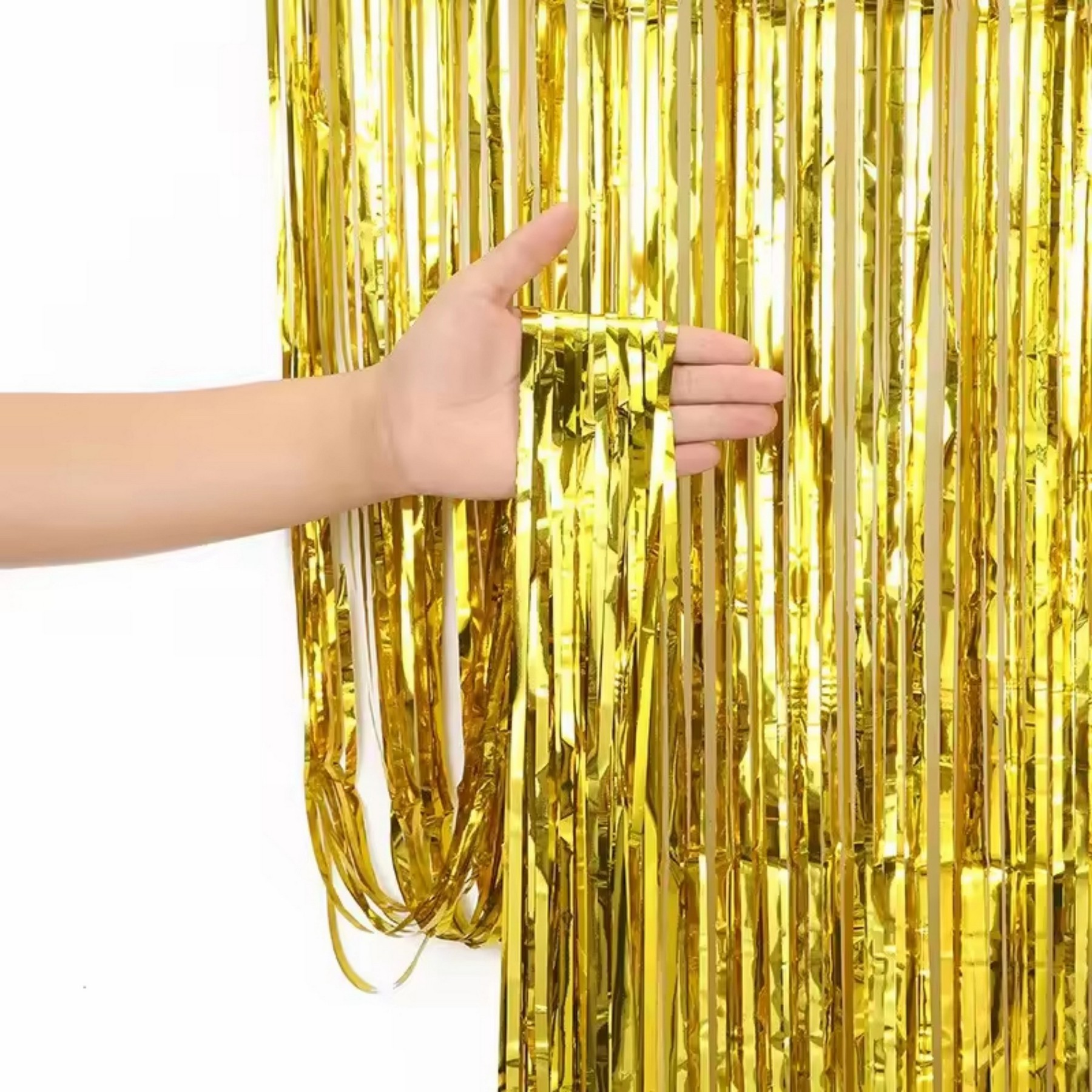 Shiny Foil Fringe Curtains 2