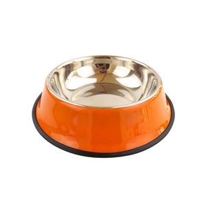29cm Colorful Steel Pet Bowl Food Tray 6