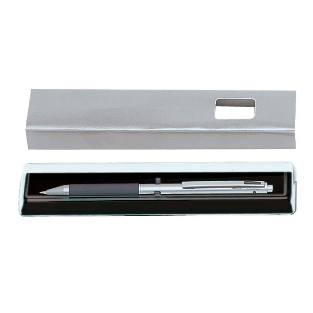 Transparent Plastic Pen Case w/Cardboard Sleeve