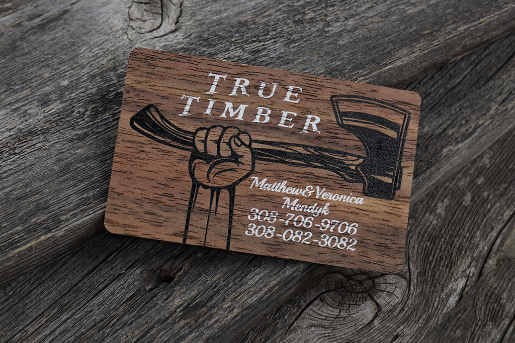 24 Hour Wood Business Cards 51