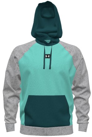UA Rival Fleece Colorblock Men's Hoodie 3