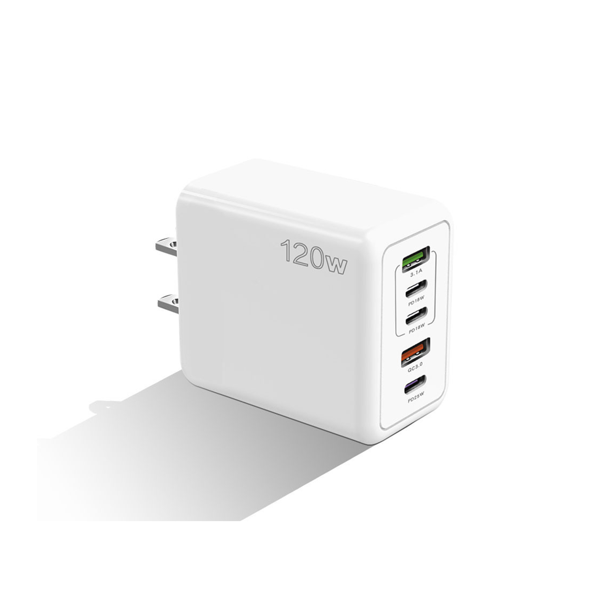 Forty Watt Four Port Fast Charging Block 5