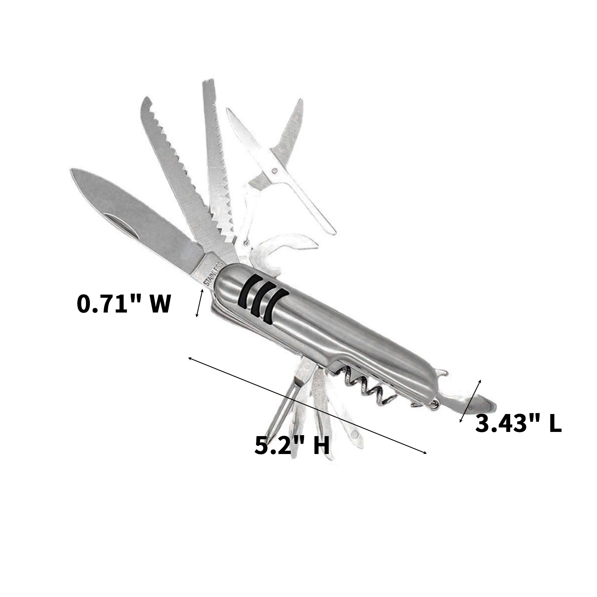 Stainless Steel Folding Utility Knife Mini Size 2