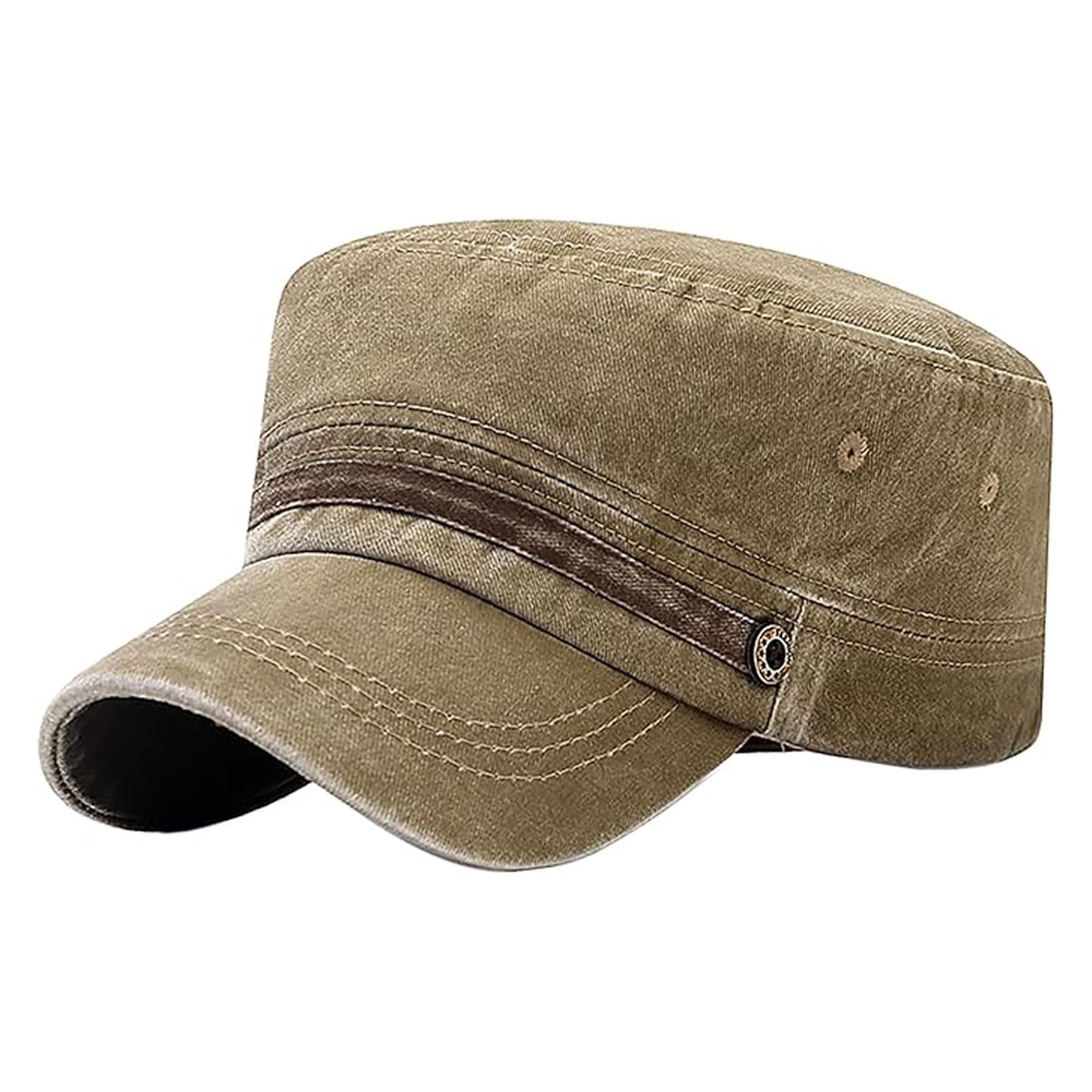 Army Cap Adjustable Flat Top Cap 8