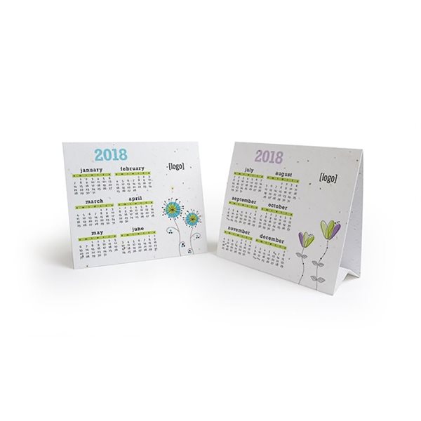 Seed Paper Table Tent / Calendar