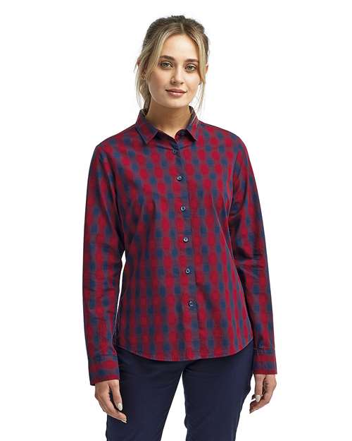 Women's Mulligan Check Cotton Dress Shirt - RP350 11