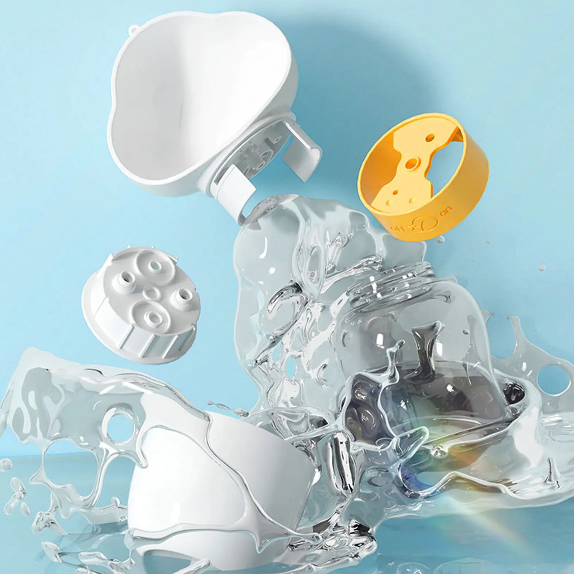 Portable Cloud Design Dog Water And Food Compartment Bottle 2