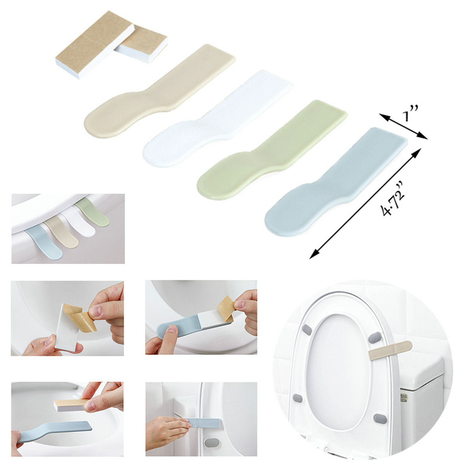 Toilet Seat Lifter Lower Lid Handle 2