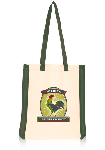 Side Stripes Cotton Tote Bags 5