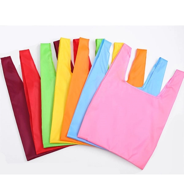 Foldable Polyester Grocery Tote Bag, custom tote bag with logo imprint 10