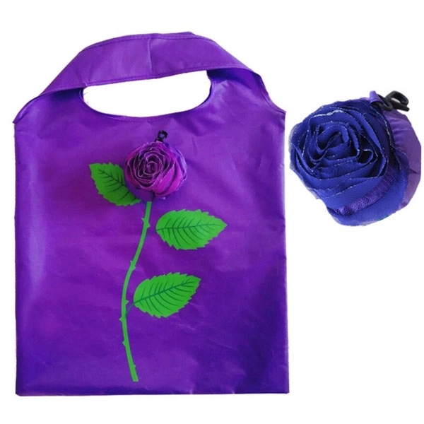 Rose Flowers Foldable Shopping Tote Bag 9