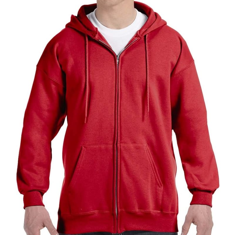 Hanes 9.7 Oz. Ultimate Cotton® 90/10 Full-Zip Hood, custom hoodie or sweatshirt with logo imprint 9