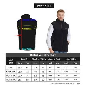 Adjustable Battery Heated Fleece Vest 2