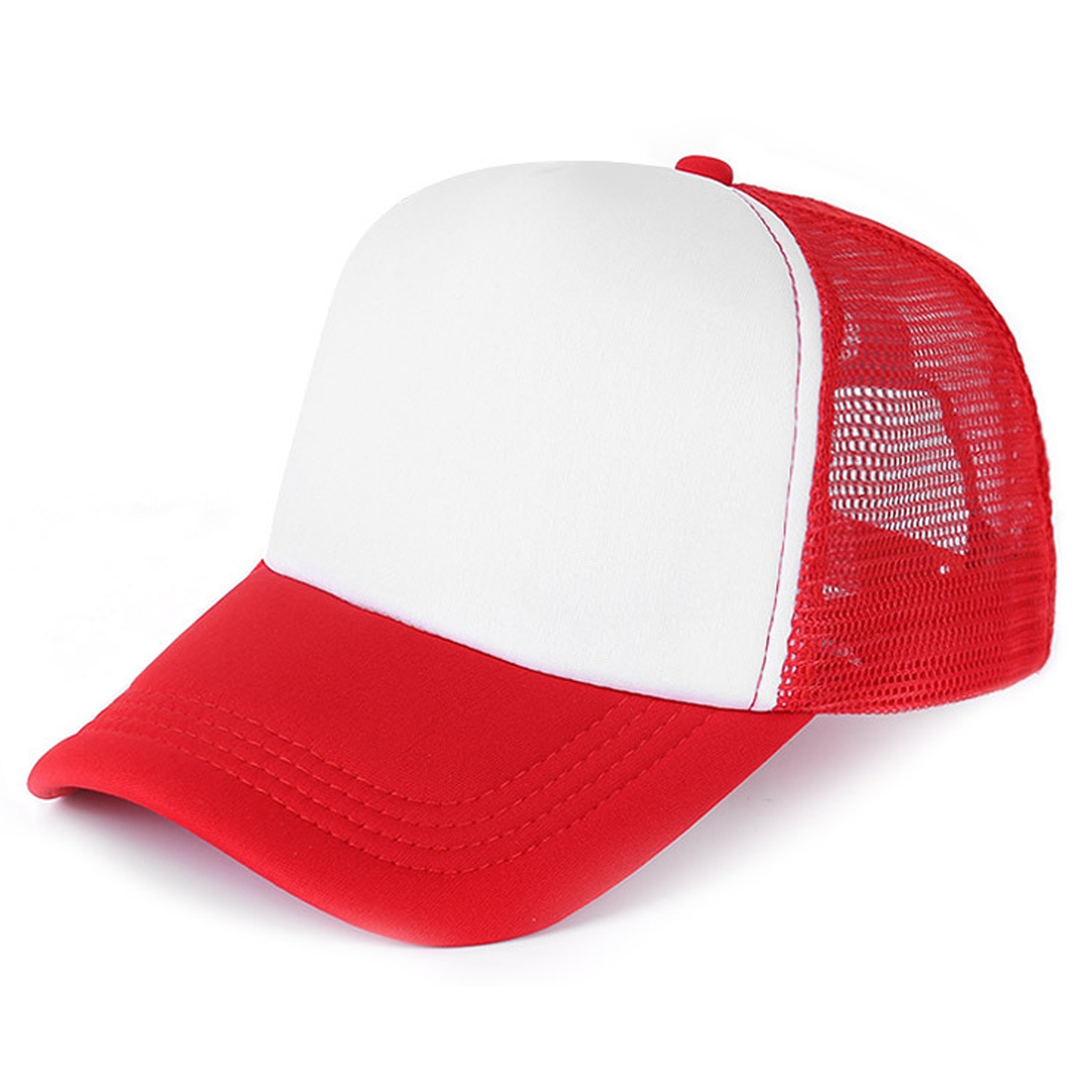 Trucker Mesh Caps w/ Sponge Visor & Plastic Snapback 3