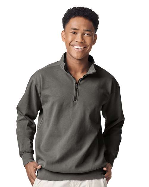 Unisex Garment-Dyed Quarter-Zip Sweatshirt - 1580 12